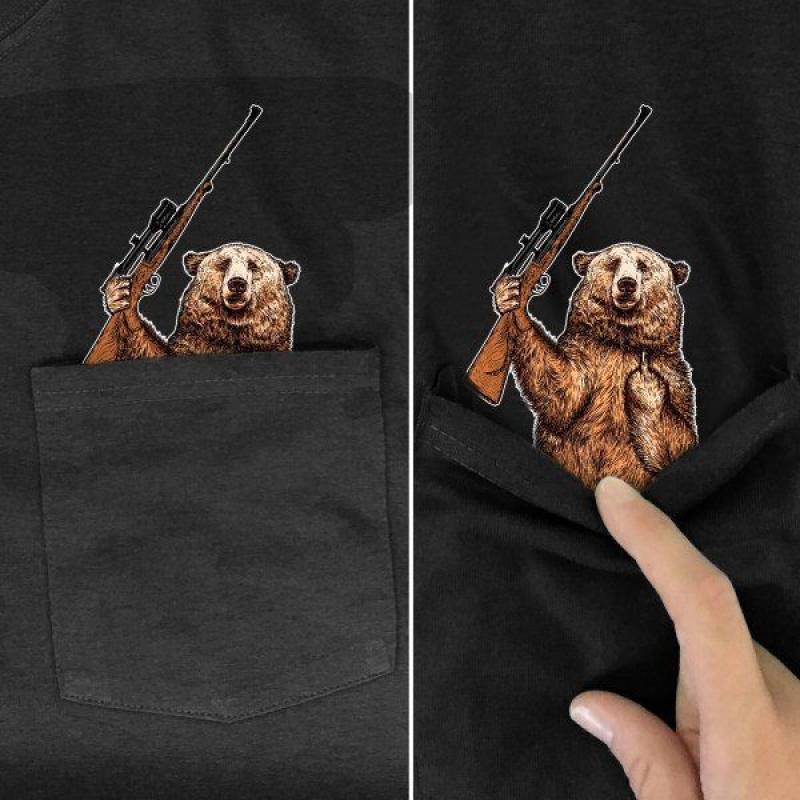 Camping Bear Hunting Born To Hunt GO27 Hoodie