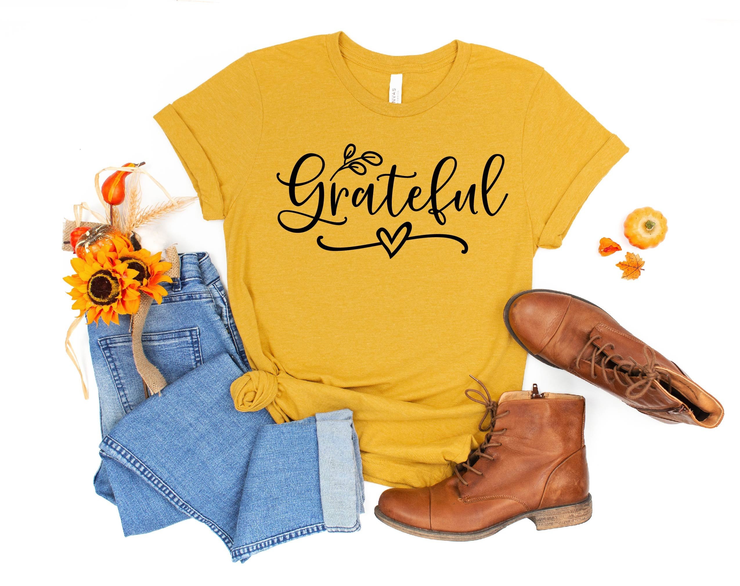 Grateful Shirt, Blessed Shirt, Thankful Shirt, Thanksgiving Shirt, Grateful Tee, Fall Shirt, Autumn Shirt