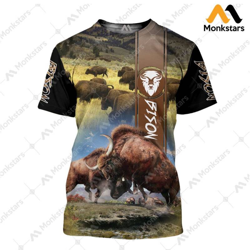 Bison Hunting V7 Hoodie