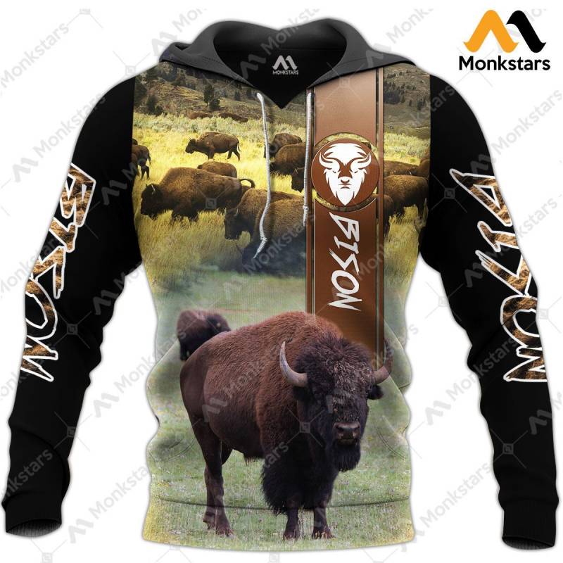 Bison Hunting V6 Hoodie