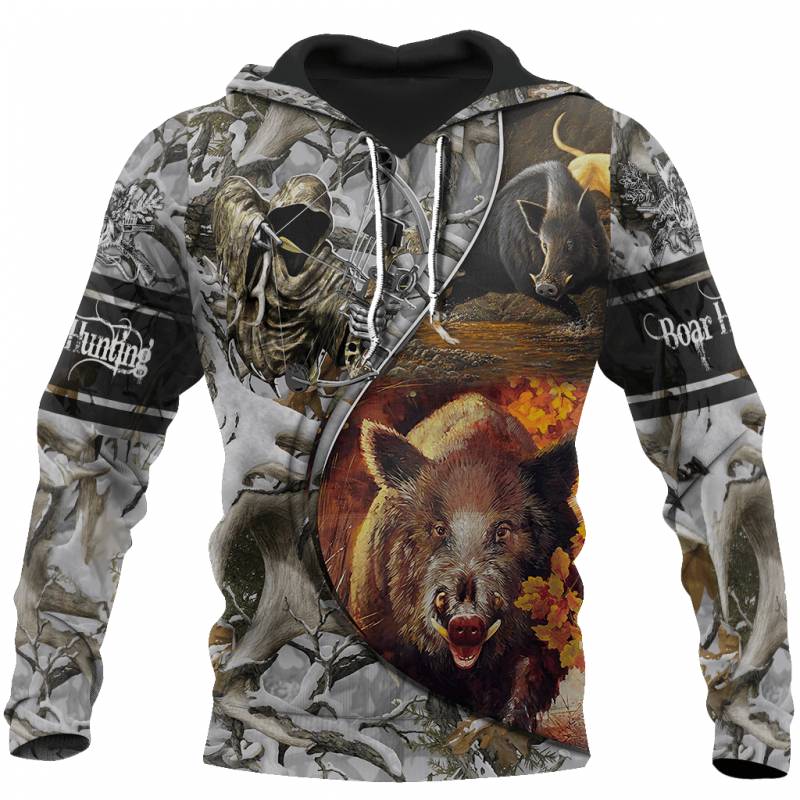 Boar Hunting Camo Jj271202 Hoodie