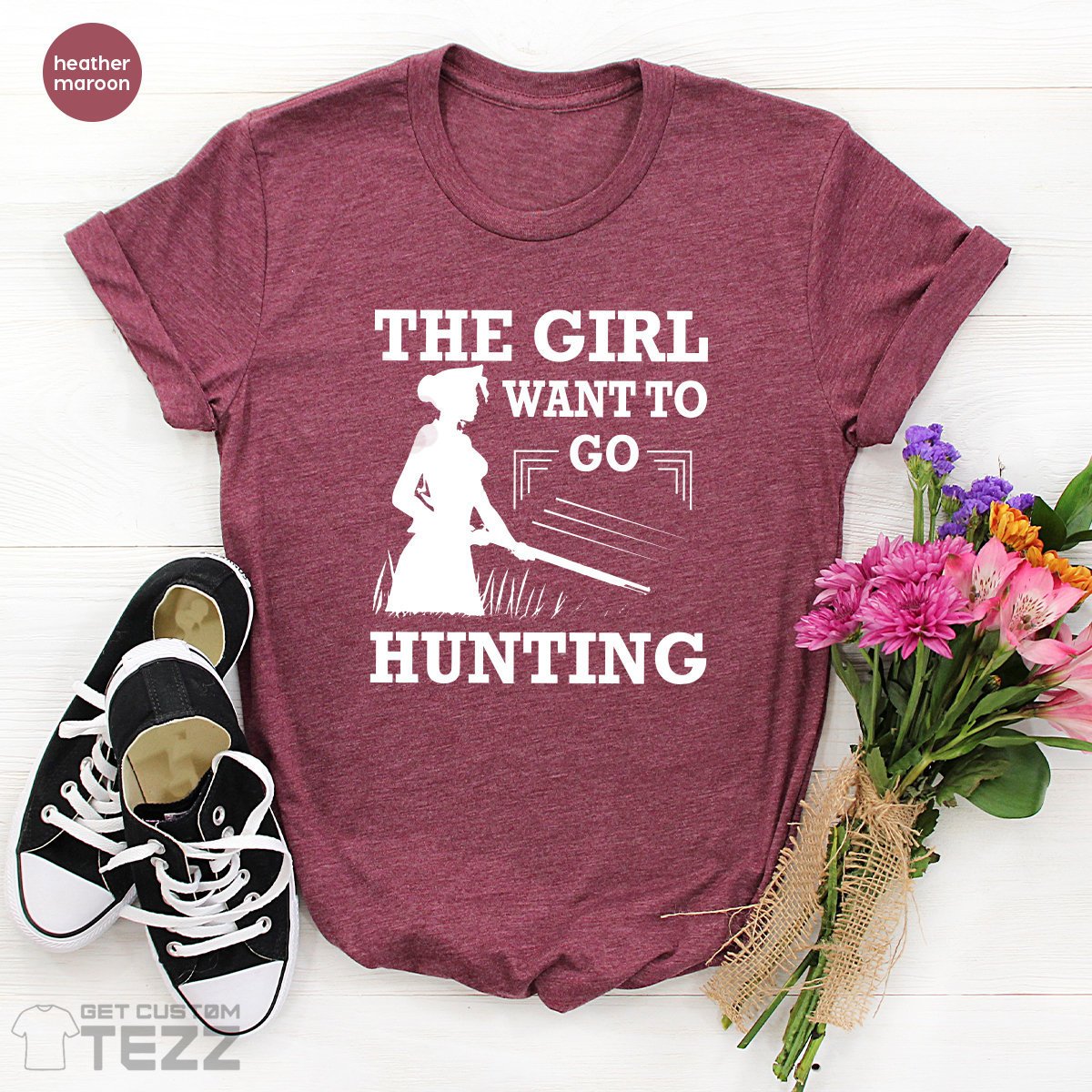 Hunting Shirts, Hunting Life Tshirt, Hunting Girl Shirt, Hunt Lover T-Shirts, Gift For Wife, Daughter Hunt T Shirt