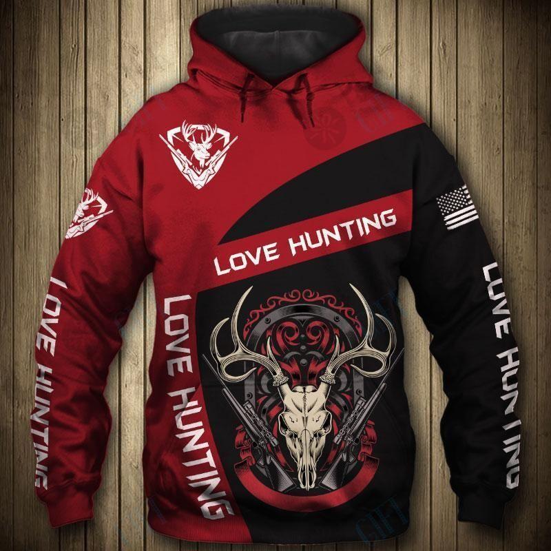 Love Hunting 3D All Over Print Clothes Sweatshirt, Hoodie, Bomber Jacket Size S – 5Xl