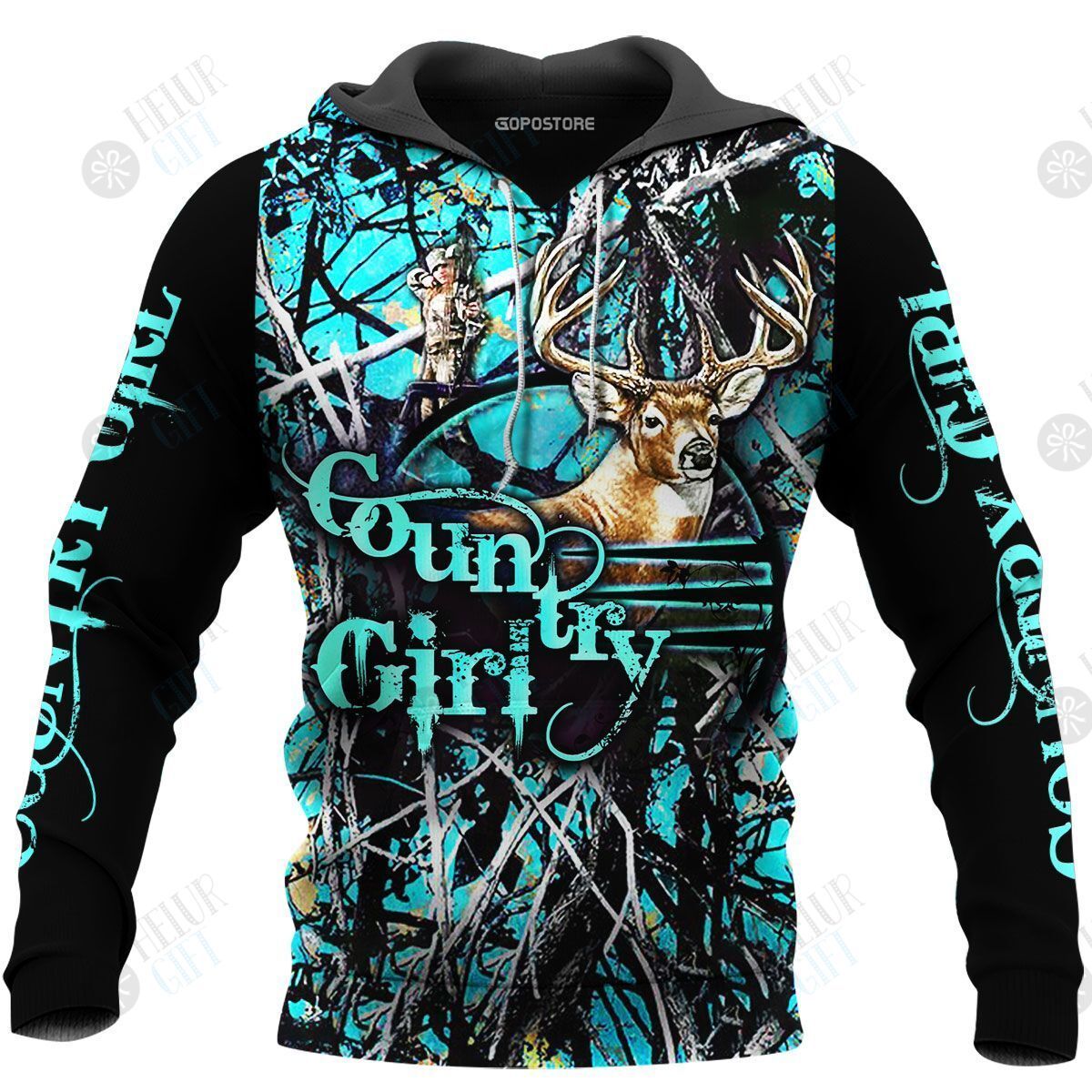 Hunting Deer 3D All Over Printed Shirts Sweatshirt, Hoodie, Bomber Jacket Size S – 5Xl