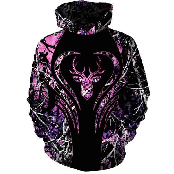 Love Deer Hunting 3D All Over Print, Unisex 3D Hoodie T Shirt Plus Size S-5Xl