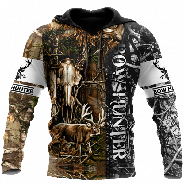 Hunting – Bow Hunter 3D All Over Print, Unisex 3D Hoodie T Shirt Plus Size S-5Xl