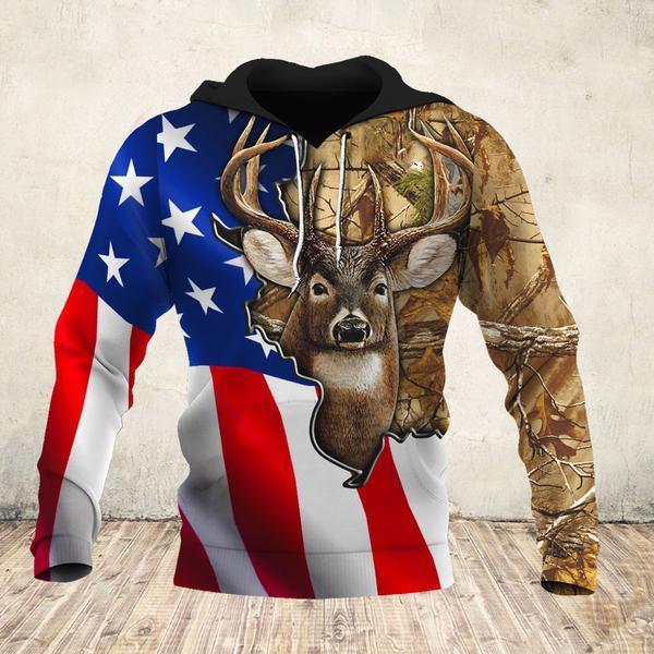 Flag Hunting 3D All Over Print, Unisex 3D Hoodie T Shirt Plus Size S-5Xl