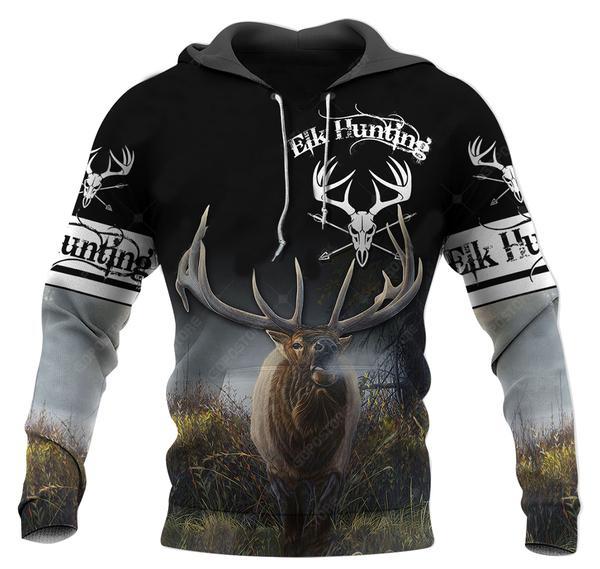 Elk Symbol Hunting 3D All Over Print, Unisex 3D Hoodie T Shirt Plus Size S-5Xl