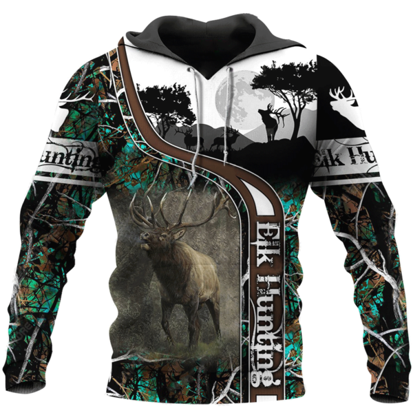 Elk Hunting 3D All Over Print, Unisex 3D Hoodie T Shirt Plus Size S-5Xl