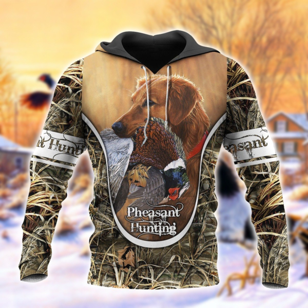 Pheasant Hunting 3D All Over Print, Unisex 3D Hoodie T Shirt Plus Size S-5Xl