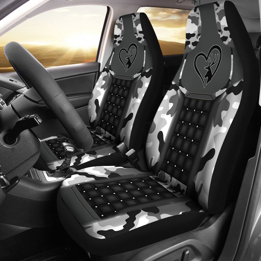 13THHHT-DEER HUNTING CAMO CAR SEAT COVERS