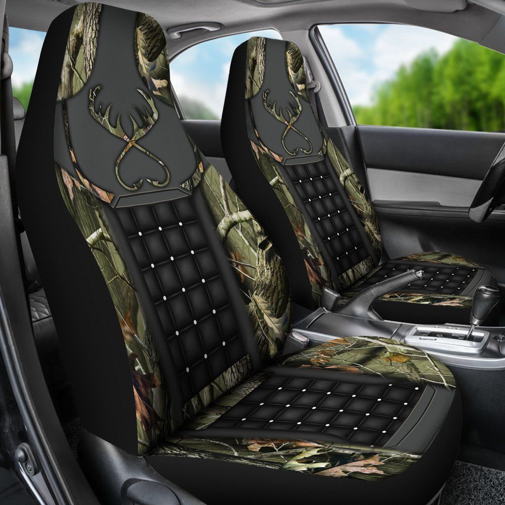 31THHHT-DEER HUNTING CAMO CAR SEAT COVERS