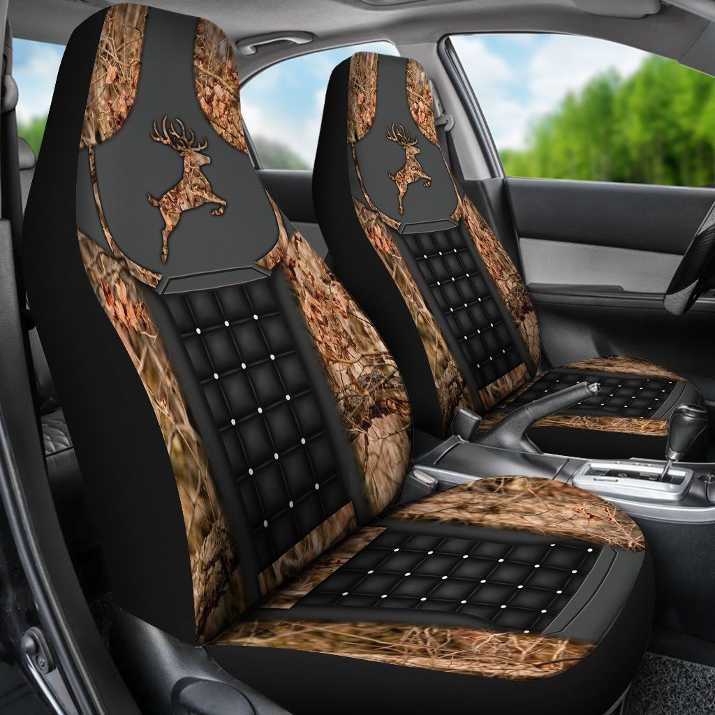 41THHHT-DEER HUNTING CAMO CAR SEAT COVERS