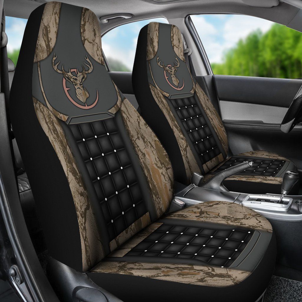 37THHHT-DEER HUNTING CAMO CAR SEAT COVERS