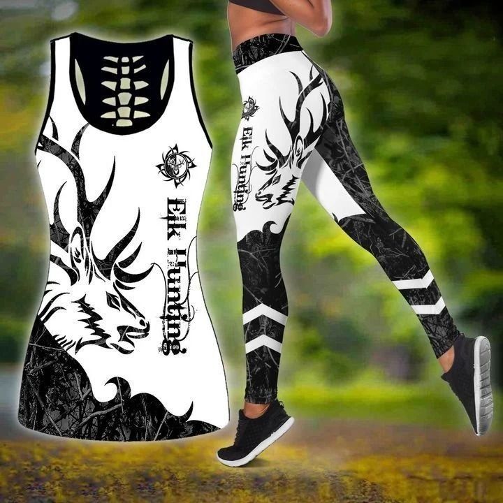 70THHHT-ELK HUNTING CAMO LEGGING TANKTOP