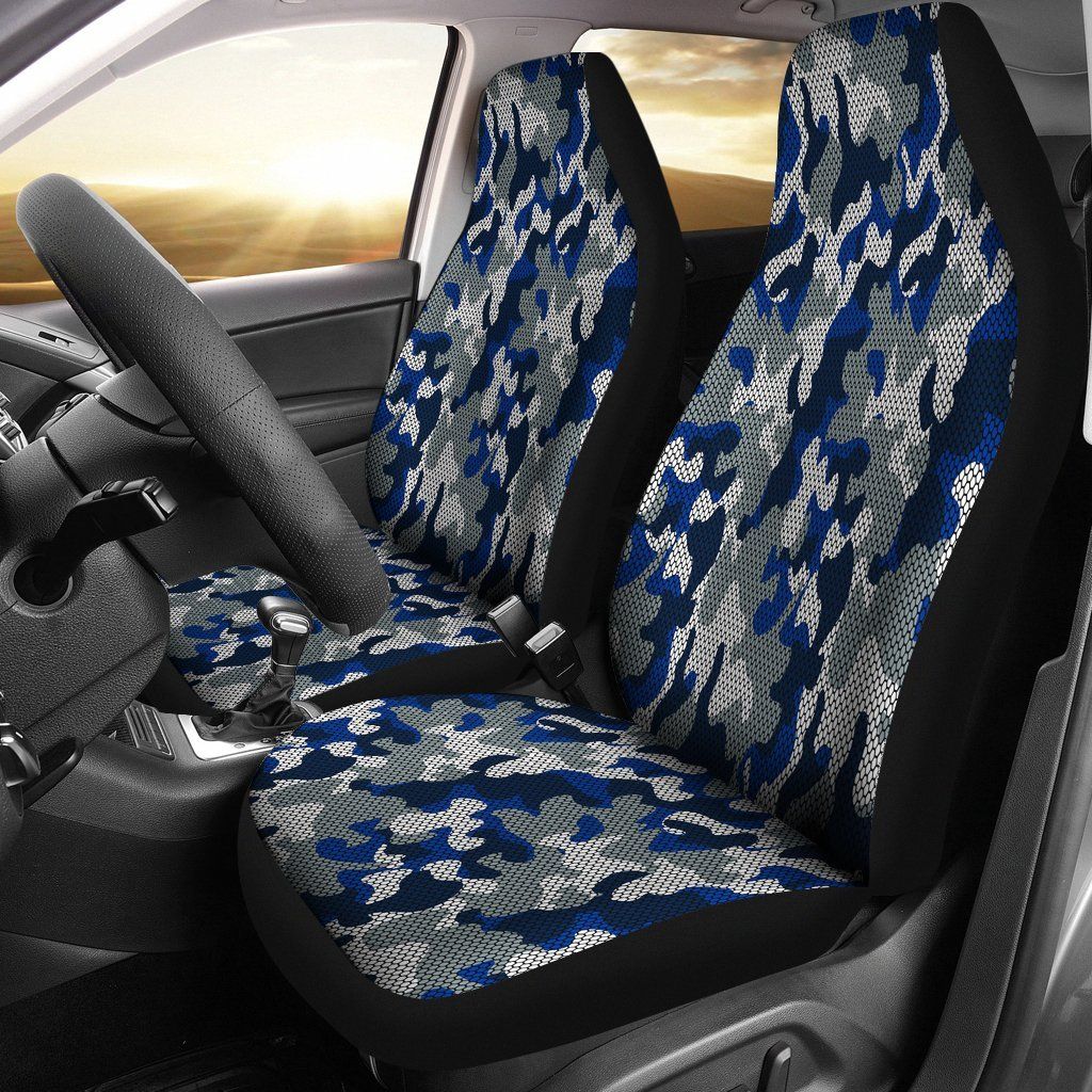 Dallas Cowboys Inspired Hex Camo Micro Fiber Car Seat Covers SUV Seat Covers Truck Seat Covers Gifts