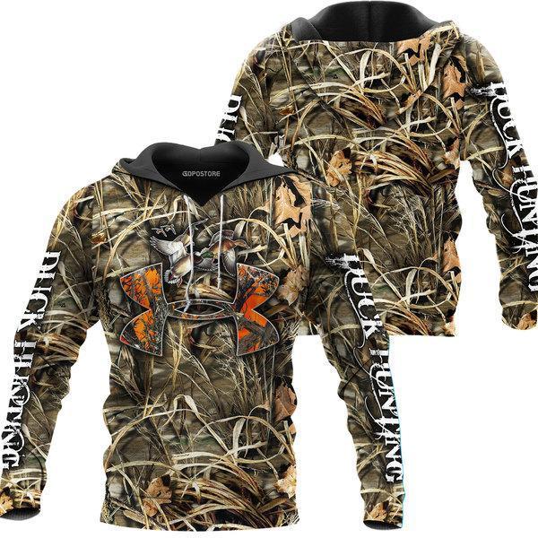 Duck Hunting 3D All Over Print, Adult Unisex 3D Hoodie T Shirt Plus Size S-5Xl