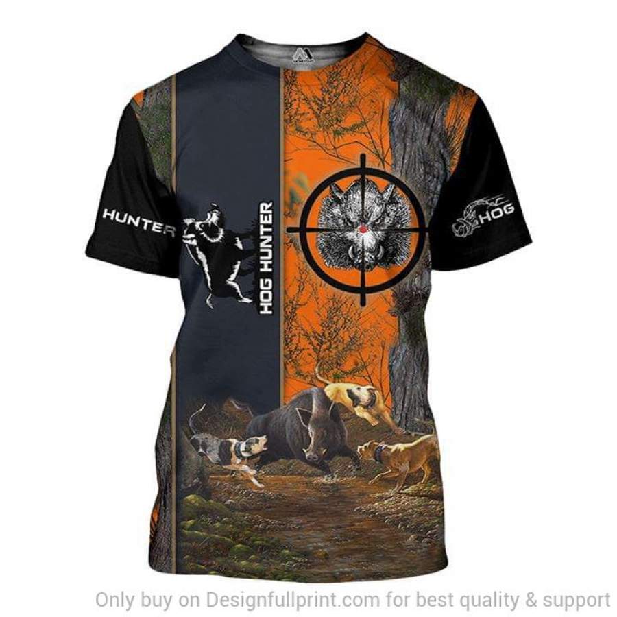 Camo Hog Hunting T-Shirt