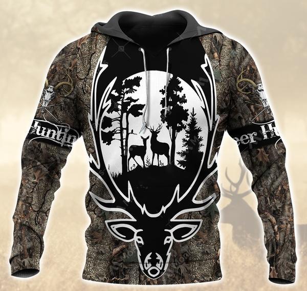 Deer Hunting Camo 3D All Over Print | Unisex | Adult Unisex 3D Hoodie T Shirt Plus Size S-5Xl