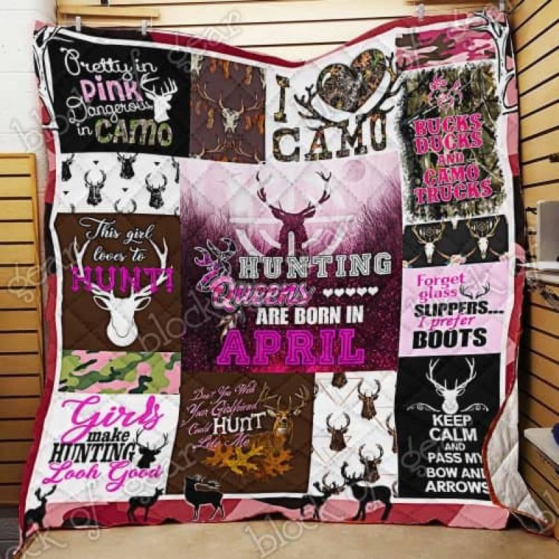 April Girls Hunting Queens Quilt PN522m4 Block Of Gear?