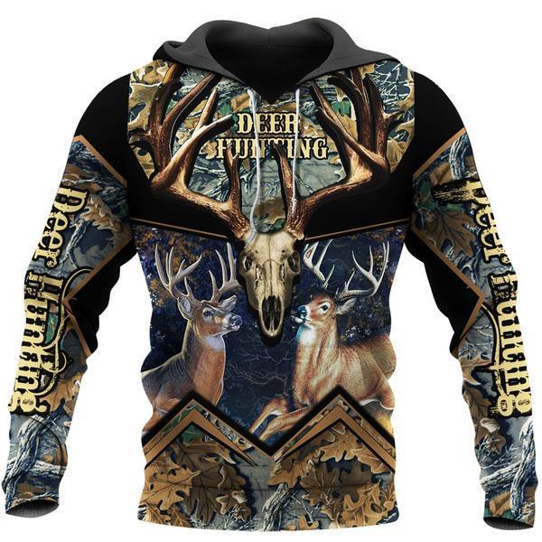 Deer Hunting Camo Style 3D All Over Print | Unisex | Adult Unisex 3D Hoodie T Shirt Plus Size S-5Xl