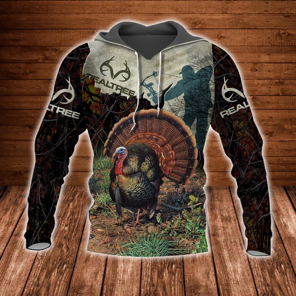 Bow Hunting Turkey 3D All Over Print | Unisex | Adult Unisex 3D Hoodie T Shirt Plus Size S-5Xl