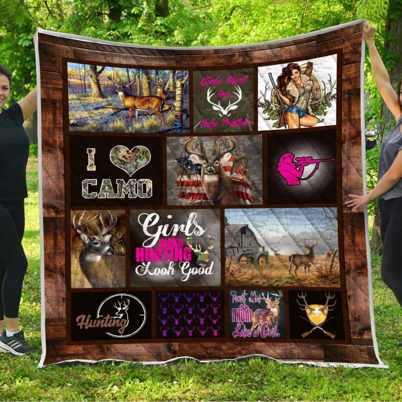 A Special Gift for fans – LL – Girl Hunting Quilt Blanket