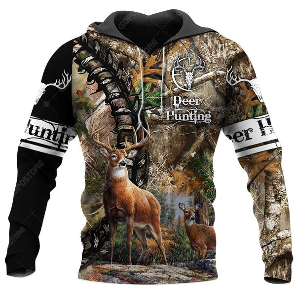 Deer Camo Rope Hunting 3D All Over Print | Unisex | Adult Unisex 3D Hoodie T Shirt Plus Size S-5Xl