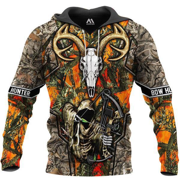 Hunting Bow Hunter Orange 3D All Over Print | Unisex | Adult Unisex 3D Hoodie T Shirt Plus Size S-5Xl