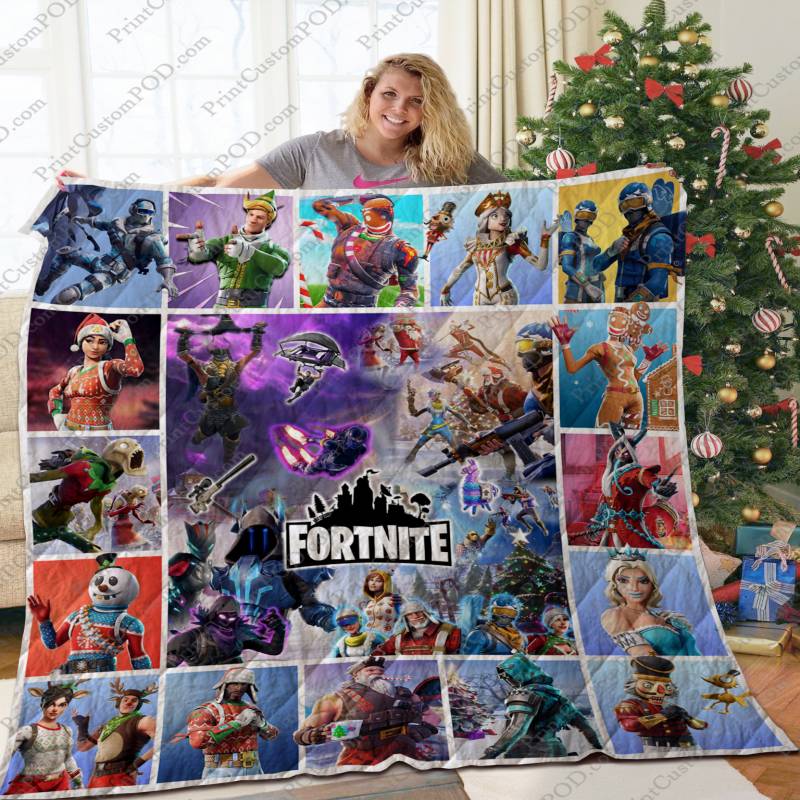 BC ?C Fortnite Quilt Blanket