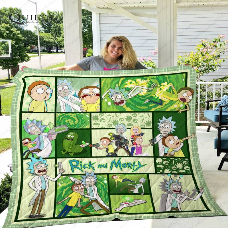 ADU – Rick and Morty 3D Quilt Blanket