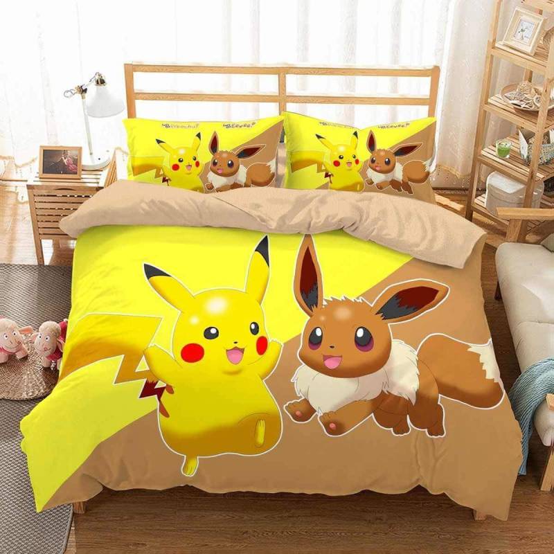 3D Customize Pokemon Go Bedding Set Duvet Cover Set Bedroom Set Bedlinen 3