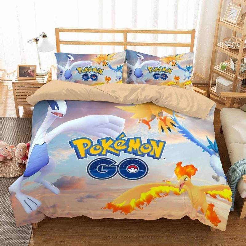 3D Customize Pokemon Go Bedding Set Duvet Cover Set Bedroom Set Bedlinen 9