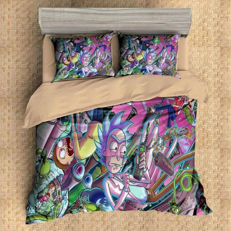 3D Customize Rick And Morty Bedding Set Duvet Cover Set Bedroom Set Bedlinen 10