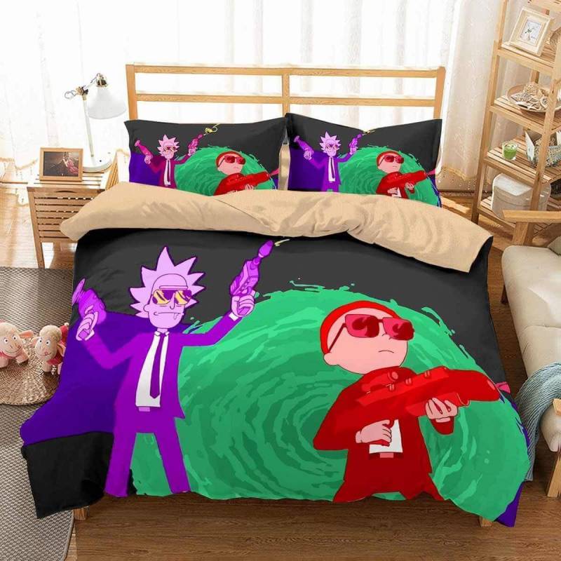 3D Customize Rick And Morty Bedding Set Duvet Cover Set Bedroom Set Bedlinen 2