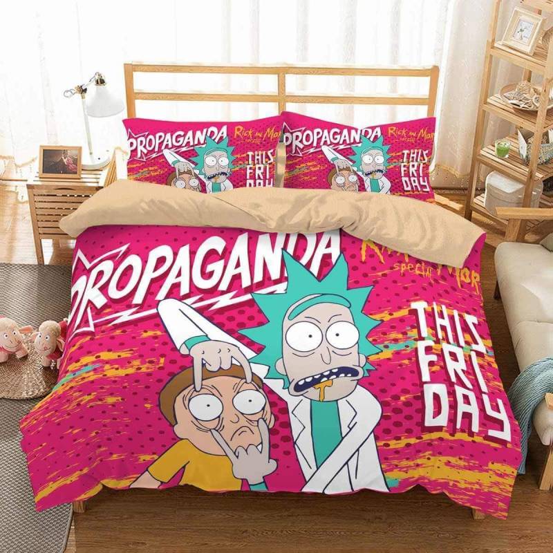 3D Customize Rick And Morty Bedding Set Duvet Cover Set Bedroom Set Bedlinen 3