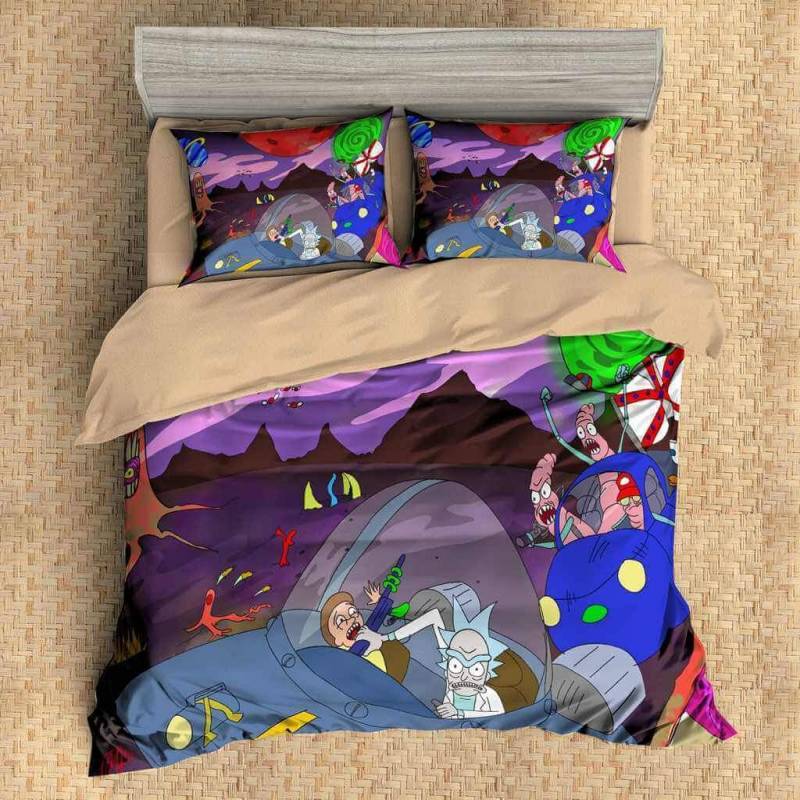 3D Customize Rick And Morty Bedding Set Duvet Cover Set Bedroom Set Bedlinen 5