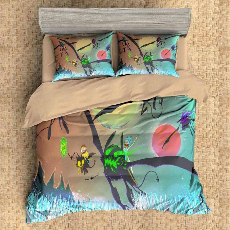 3D Customize Rick And Morty Bedding Set Duvet Cover Set Bedroom Set Bedlinen 7