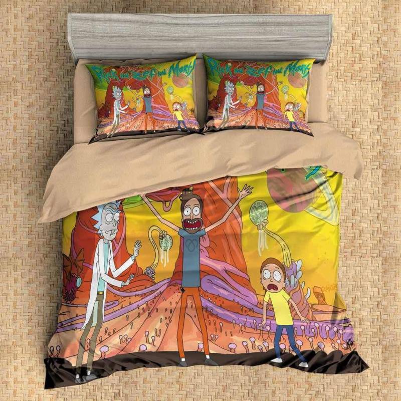 3D Customize Rick And Morty Bedding Set Duvet Cover Set Bedroom Set Bedlinen 8