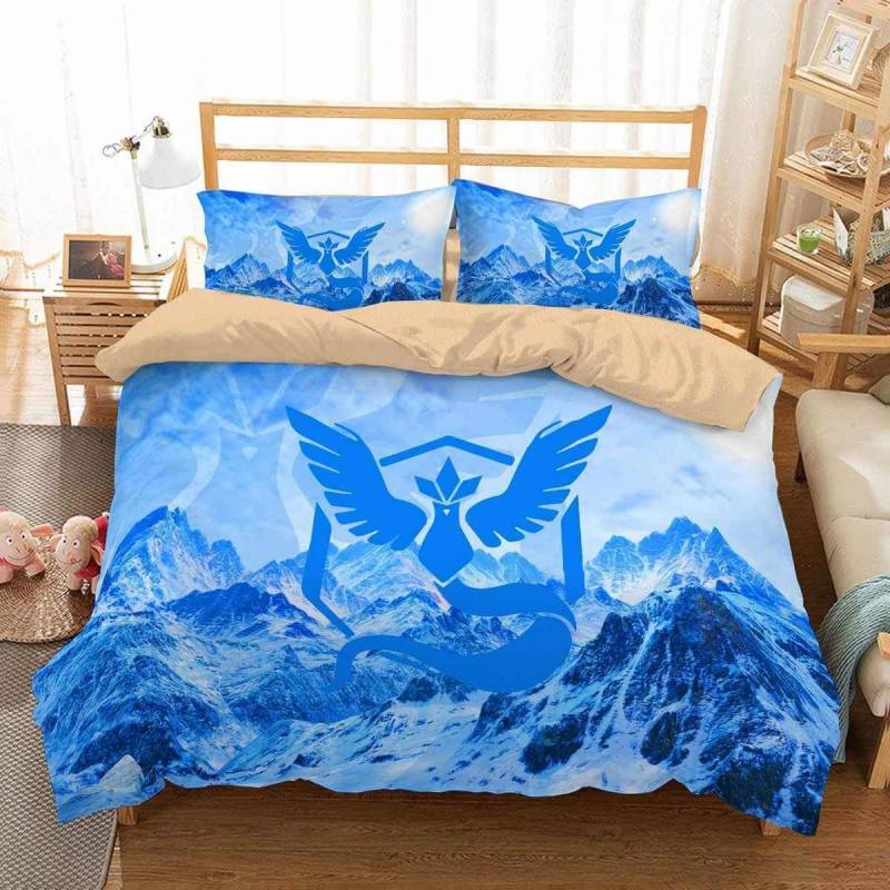 3D Customize Team Mystic Pokemon Go Bedding Set Duvet Cover Set Bedroom Set Bedlinen