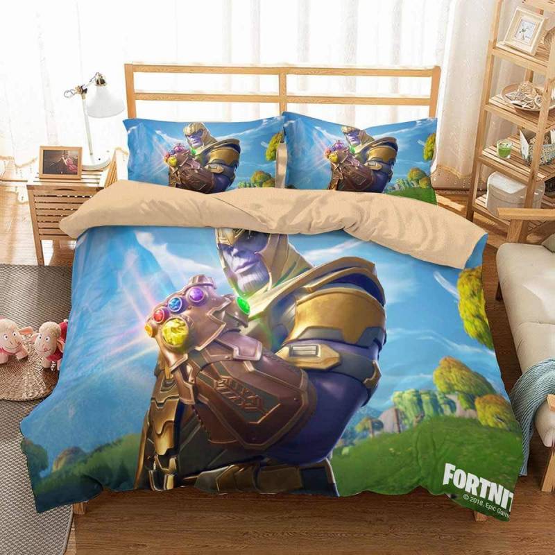 3D Customize Thanos In Fortnite Bedding Set Duvet Cover Set Bedroom Set Bedlinen