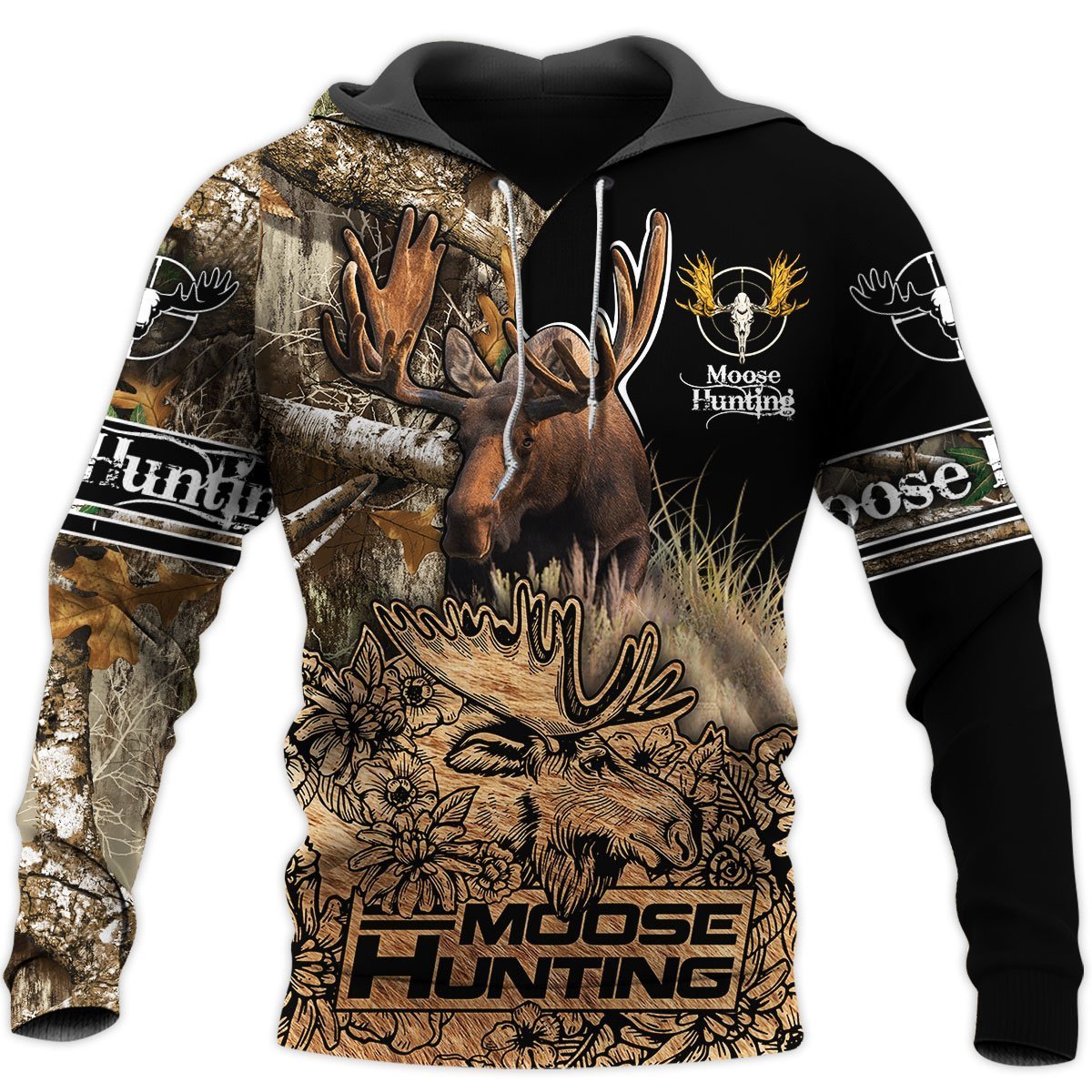 Beautiful Moose Hunting 3D All Over Print | Unisex | Adult Unisex 3D Hoodie T Shirt Plus Size S-5Xl