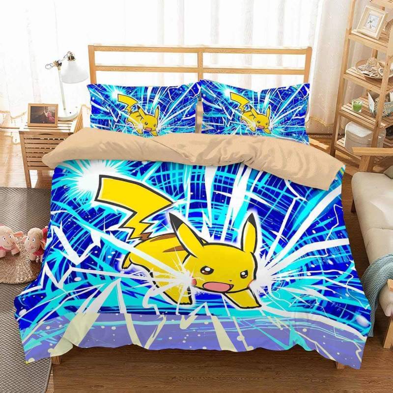 3D Customize Pokemon Go Bedding Set Duvet Cover Set Bedroom Set Bedlinen 7