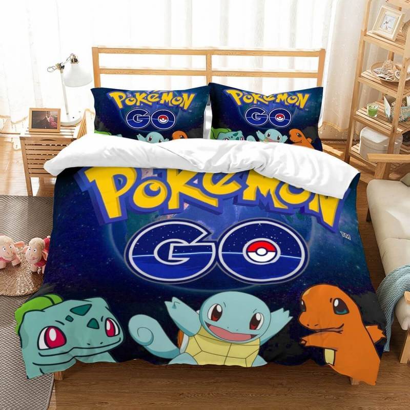 3D Customize Pokemon Go Et Bedroomet Bed 3D Customize Bedding Set Duvet Cover SetBedroom Set Bedlinen