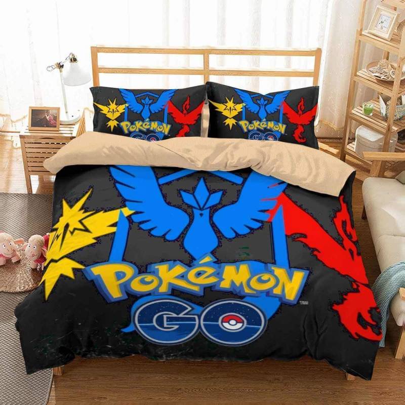 3D Customize Pokemon Go Bedding Set Duvet Cover Set Bedroom Set Bedlinen 8