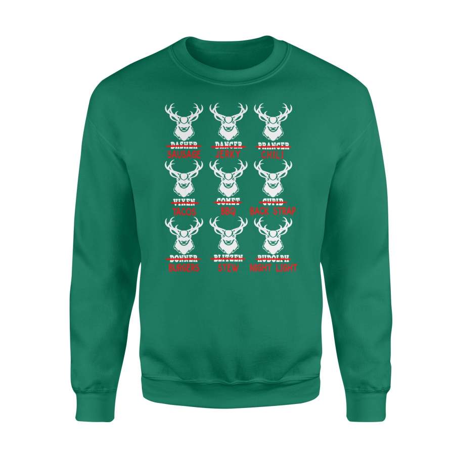 Christmas gift idea Funny Xmas Deer Bow Hunting T-Shirt – Standard Fleece Sweatshirt