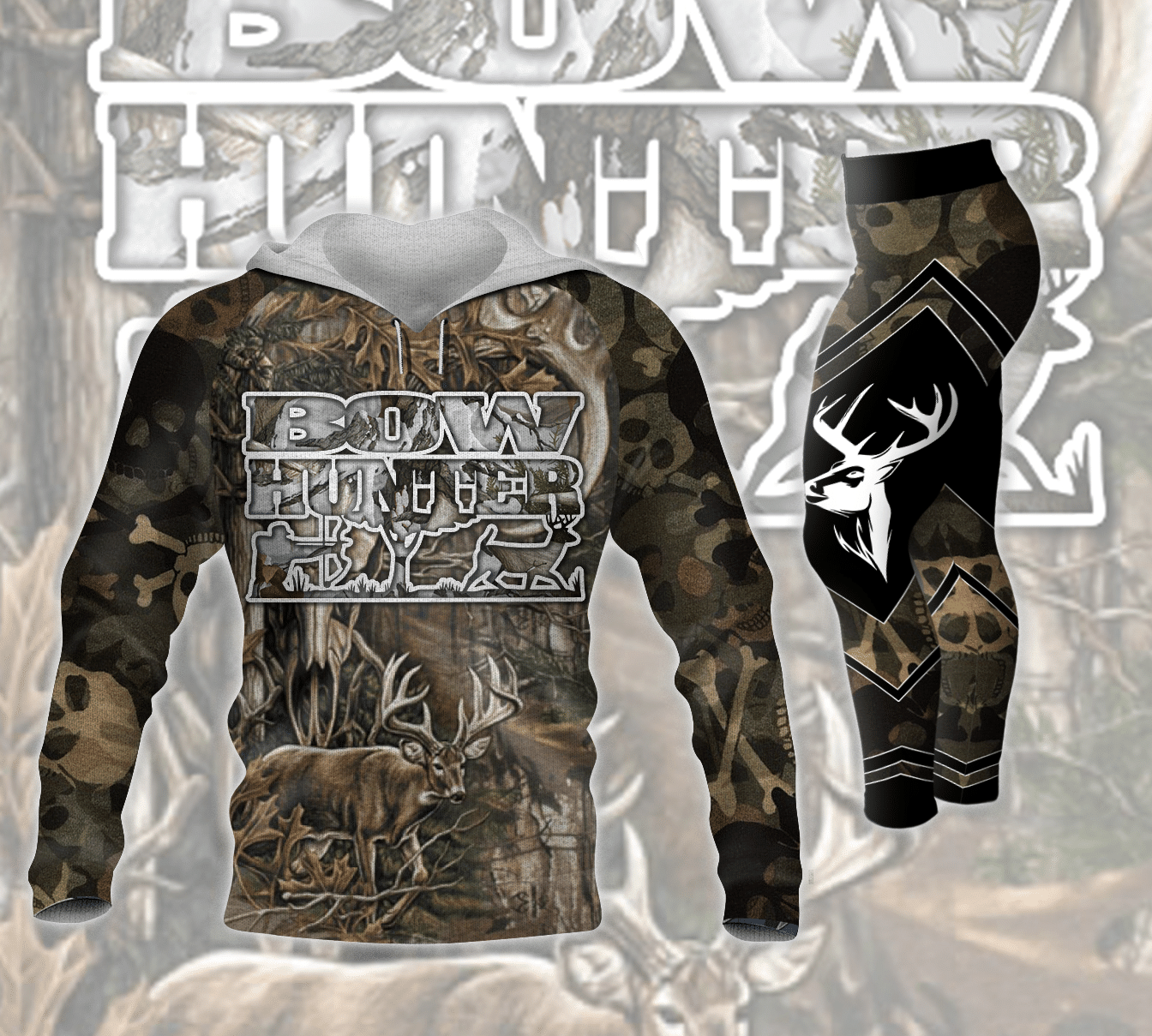 Bow Hunter Hoodie + Leggings, Hunting Hoodie