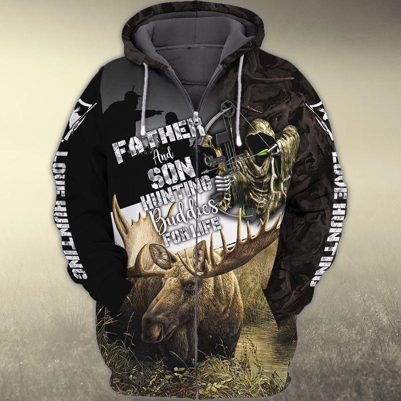 Father And Son Hunting 3D Full Print 3D 3D All Over Printed Unisex Hoodie Zip Hoodie T-Shirt Plus Size S-5Xl