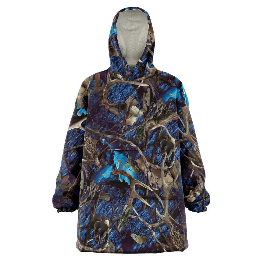 Blue Hunting Camo Snug Hoodie