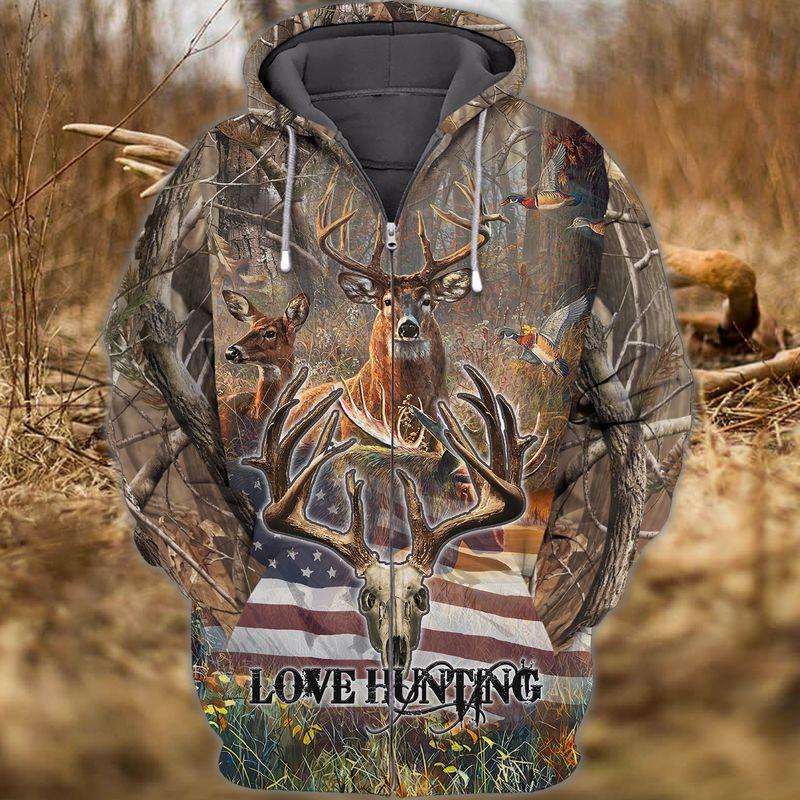 3D Love Hunting2 3D All Over Printed Unisex Hoodie T-Shirts Plus Size S-5Xl